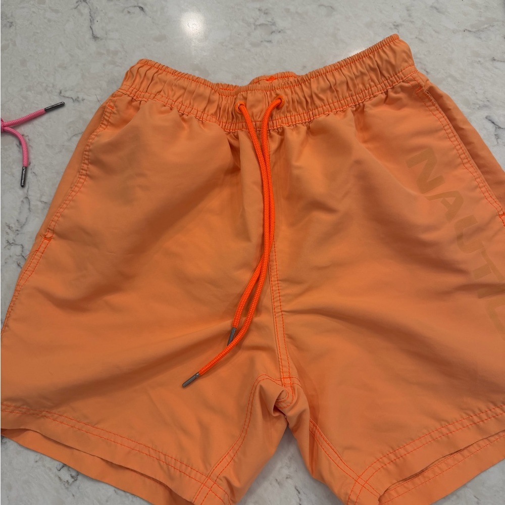 Nautica Orange Swim Shorts with Drawstring